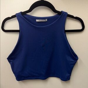 ReoRia Women's Vibrant Blue Crop Top